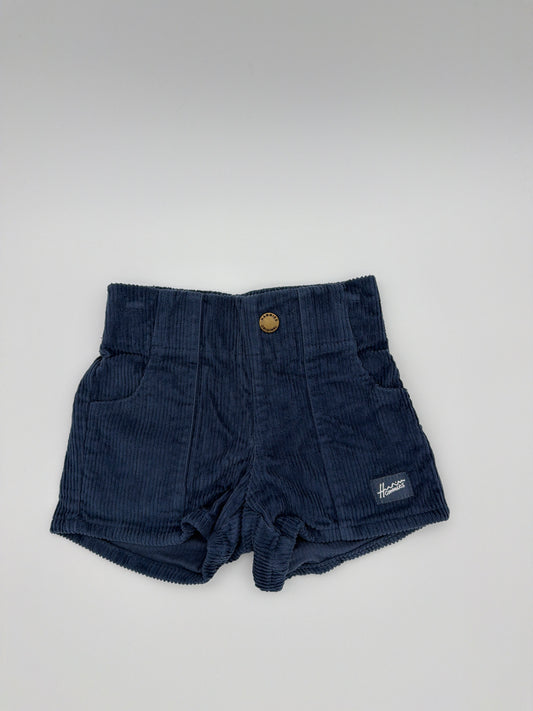 The Hammies Blue Cord Shorts,size:4/5T