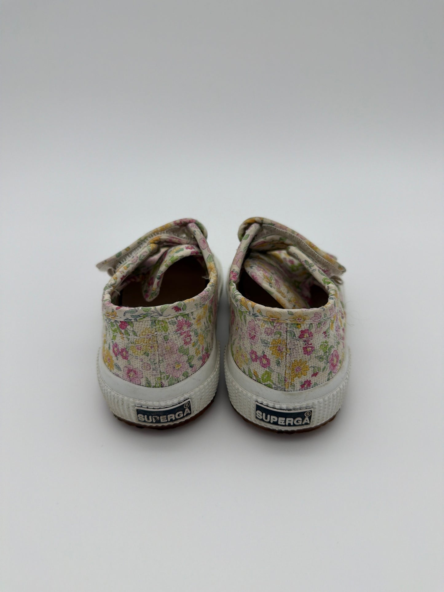 Superga floral sneakers, size:7T