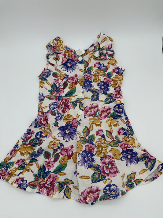 Vintage Popsicle Floral Jumper, size 5Y