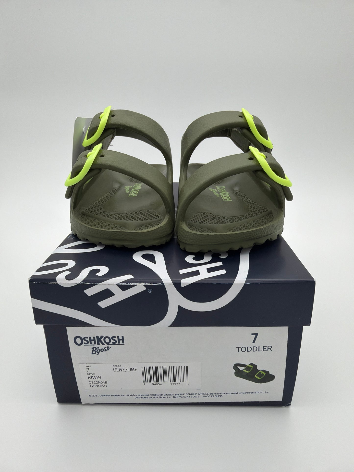 Osh Kosh Green Sandals, 7T