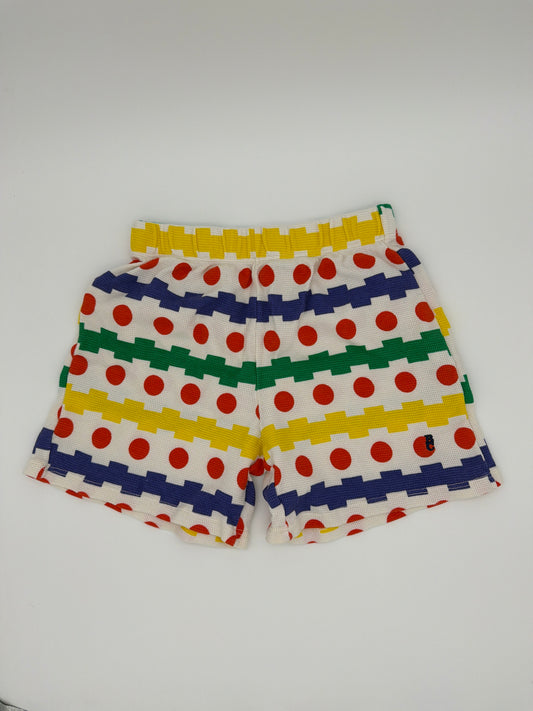 BOBO CHOSES Primary Color Design Shorts, Size:6/7Y